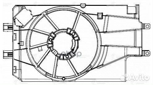LFS 0194 Кожух э/вентилятора охл. LADA 2190 granta