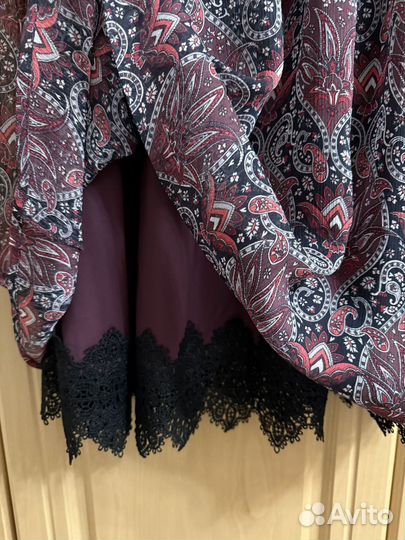 Шифоновое платье 42