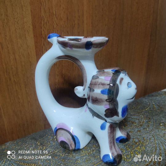 Подсвечник керамический Лев зик