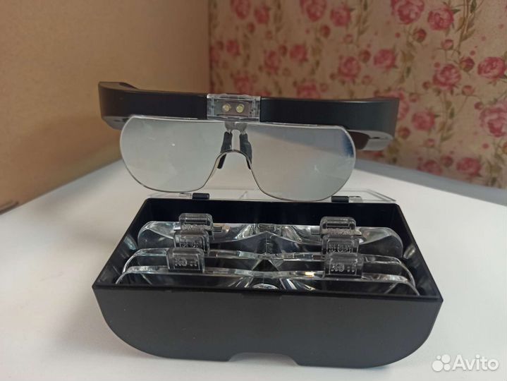 Очки лупа с подсветкой