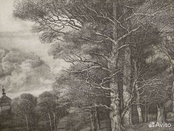 Офорт заслуженного художника Нилова В.Н., графика