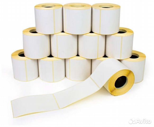 Термоэтикетки 75х120 мм эко