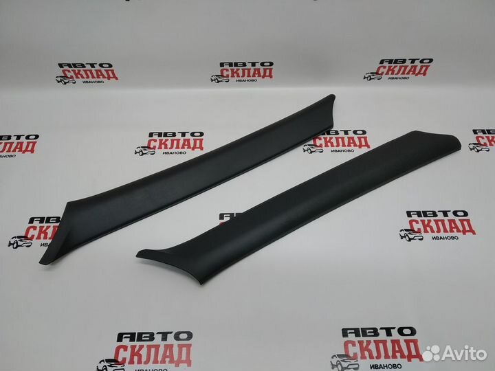 Накладки стойки ветрового окна Приора черный