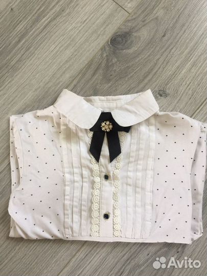 Блузка белая для девочек