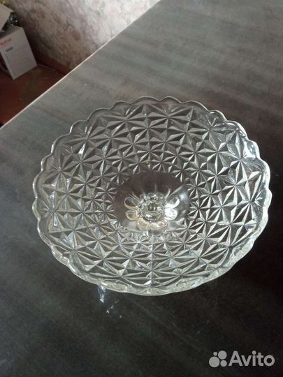 Ваза для фруктов на ножке СССР