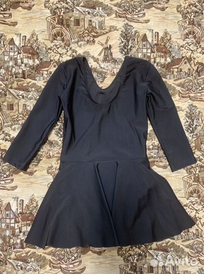 Купальник с юбкой для гимнастики и лосины