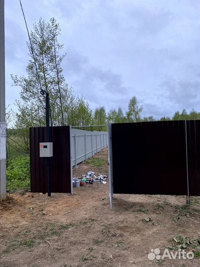 Заборы из профнастила / забор под ключ / заборы