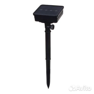 Гирлянда на солн.батарее 10LED,5м,мульти,8 реж.гри