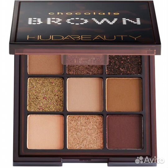 Палетка теней Huda Beauty Chocolate brown