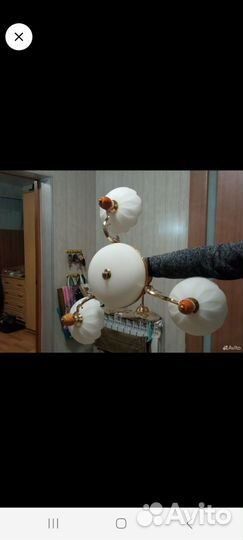 Люстра потолочная на шесть Рожков