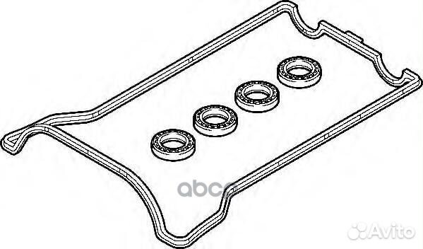 Прокладки крышки гбц (комплект: 1 прокладка пла