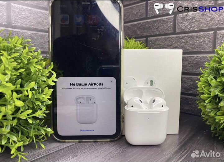 Airpods 2 чип airoha супер качество