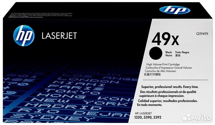 HP Q5949X тонер-картридж черный (тех. упаковка)