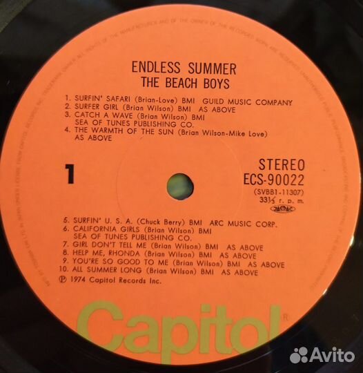 LP - The Beach Boys - Endless Summer /Japan/ -1975