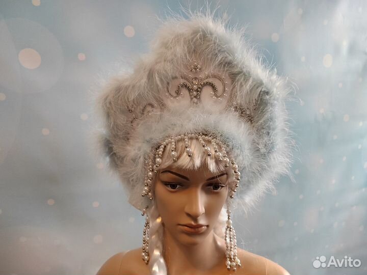 Кокошник Снегурочки 