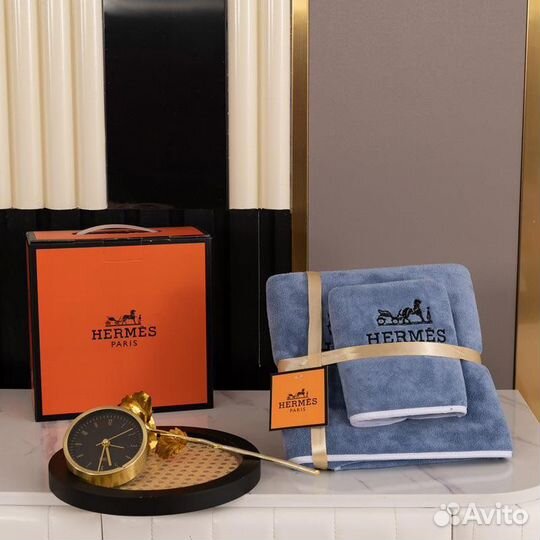 Набор Фирменных махровых Полотенец Hermes (эрмес)