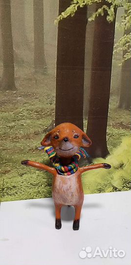 Лисёнок. Статуэтка.Ручная работа