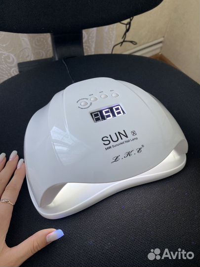 Лампа для ногтей профессиональная + Материалы