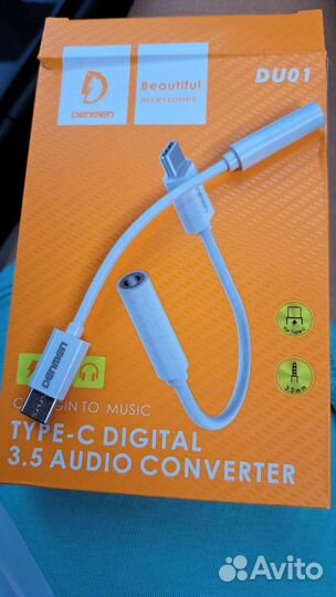 Переходник type c jack 3.5