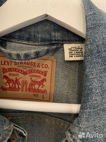 Джинсовая куртка levis l оригинал