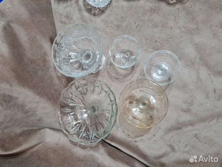 Ваза для фруктов хрусталь стекло СССР креманки