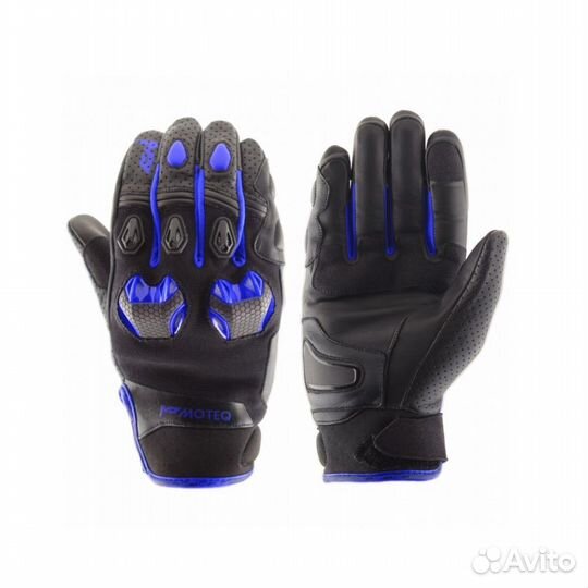Мотоперчатки Moteq Stinger кожа black-blue
