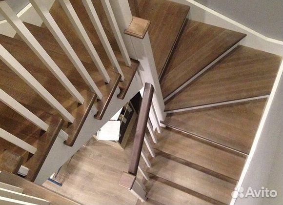 Деревянные лестницы на заказ, облицовка лестниц