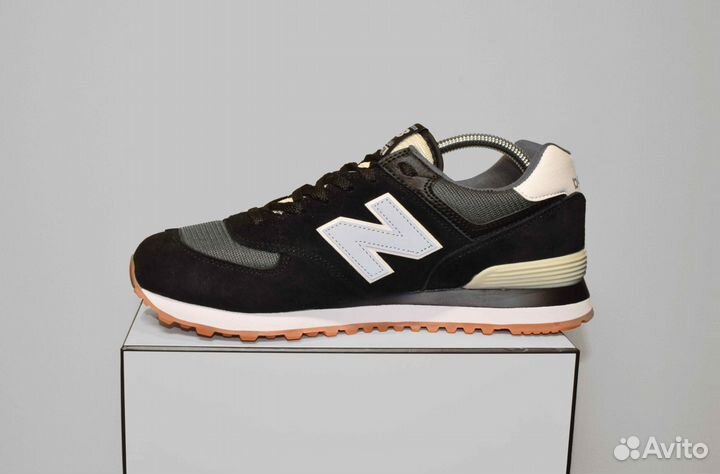 New Balance 574 Classic (42-46, Черно-белые)