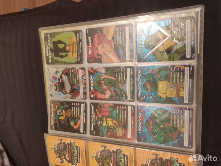 Альбом с карточками черепашки ниндзя