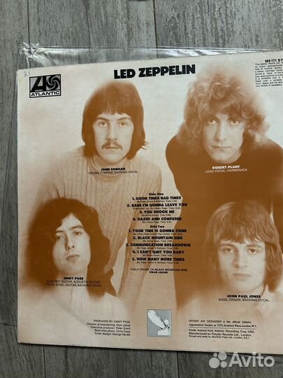 LED Zeppelin виниловые пластинки,LP