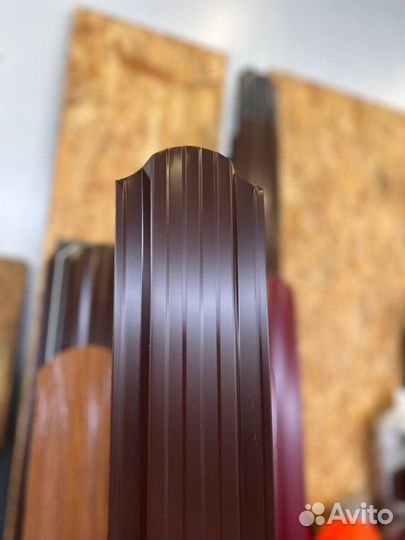 Забор из евроштакетника 2м