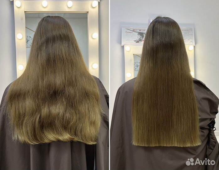 Полировка волос, стрижка кончиков, уход для волос