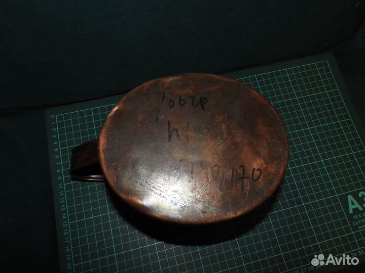 Ковш для бани медь старинный