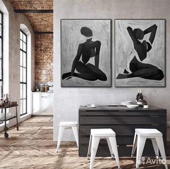 Картина на холсте абстрактные люди