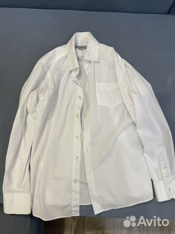 Рубашка белая на мальчика 152