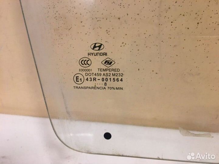 Стекло переднее правое Hyundai Accent