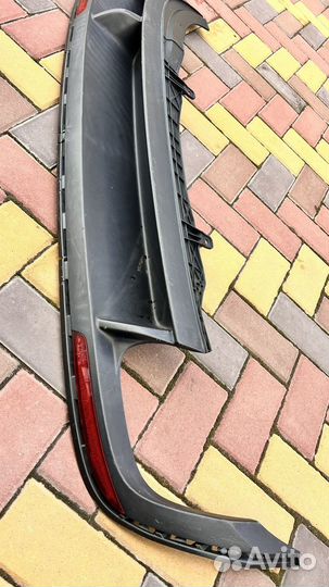 Юбка заднего бампера фольксваген пассат сс