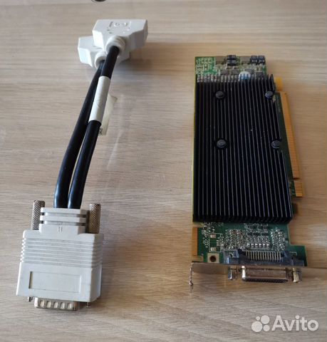 Видеокарта на 2 монитора Matrox M9120 Plus LP PCIe
