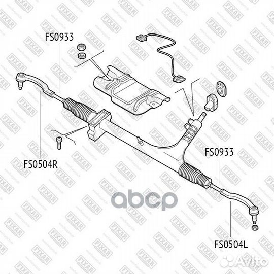 Наконечник рулевой Citroen Jumper 06-; Fiat Ducato