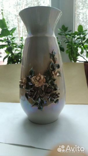 Ваза, цветное стекло ЧССР