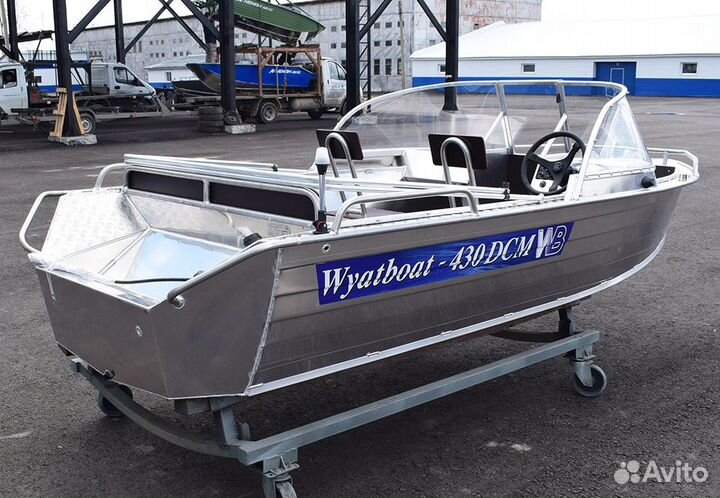 Новая лодка алюиниевая Wyatboat 430 DCM