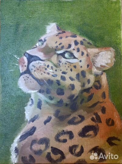 Картина маслом Леопард