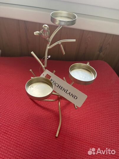 Подсвечник на 3 свечи kuchenland