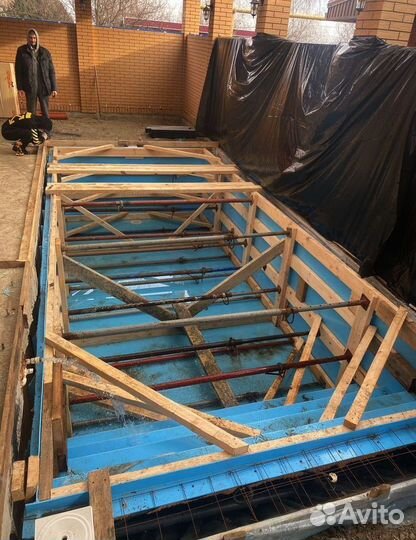 Бассейн из полипропилена 6м*3м*1,5м