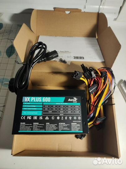 Блок питания AeroCool VX-600 plus 600W