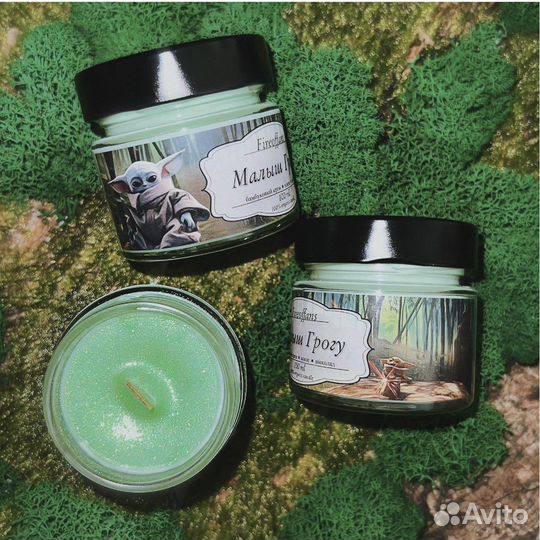 Свеча с деревянным фитилём Fireoffans hello kitty