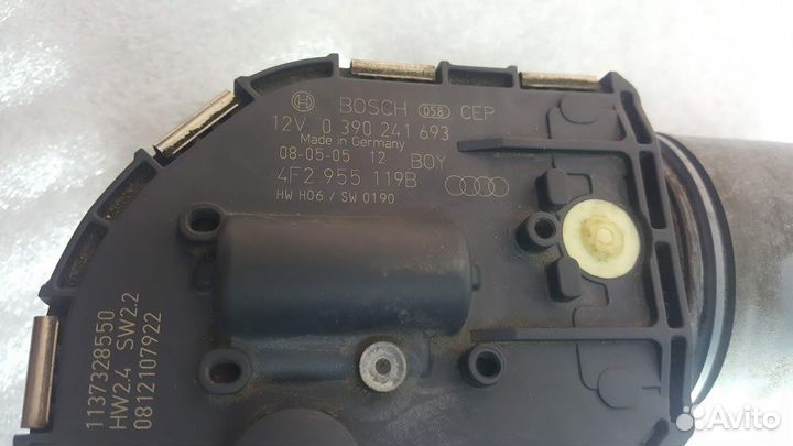 Моторчик трапеции стеклоочистителя audi A6 4F C6