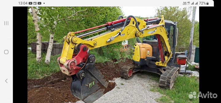 Услуги миниэкскаватора с ямобуром
