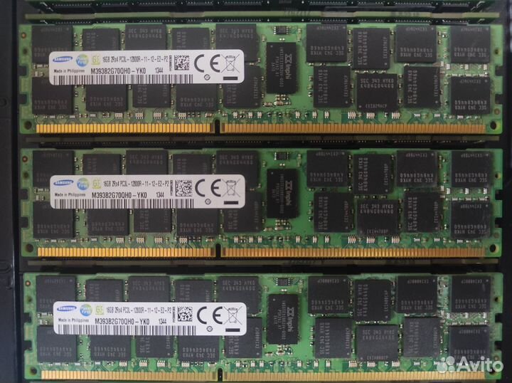 Серверная DDR3 ecc reg 8Gb и 16Gb в отл состоянии