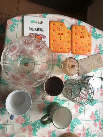 Посуда бокалы, стопки, салатник